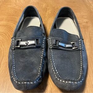 Men's Gray Suede Loafers